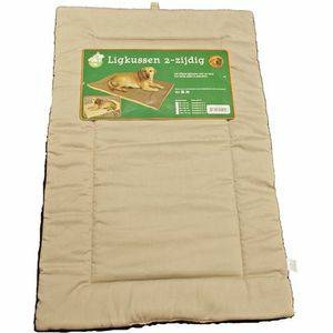 Hondenkussens Gebr. De Boon Ligkussen cozy duo beige zwart 88 x 55 cm Gebr. de Boon