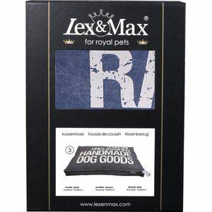 Lex & Max Raw Unclassified Losse hoes voor hondenkussen Boxbed Blauw 75x50x9cm Hondenkussens