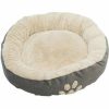 Grijze poezen/katten mand/kussen rond 58 cm Kattenmanden Petcomfort