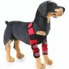 Pet Dog Leg Knee Guard Surgery Injury Protective Cover Size: L(Support Strips Model (Red)) Dierenverzorging