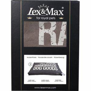 Lex & Max Raw Unclassified Losse hoes voor hondenkussen Boxbed Taupe 75x50x9cm Hondenkussens