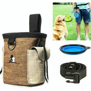 Dierensnacks Outdoor Pet Training Bag Dog Training Pockets Pet Snack Opbergtas Zakken Specificatie: Waist Bag + Folding Bowl