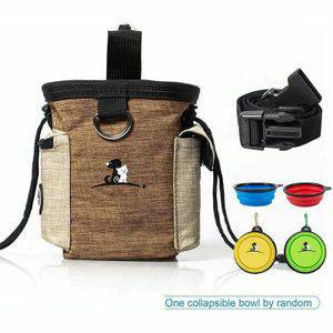 Dierensnacks Outdoor Pet Training Bag Dog Training Pockets Pet Snack Opbergtas Zakken Specificatie: Waist Bag + Folding Bowl