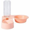 Voer Pet Supplies Dog Cat Food Bowl Vouwen Roterende Dubbele Kom Specificatie: Roze Zonder Kom