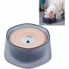 Pet Drijfvermogen Drinkkom Splash Proof Water voor honden en katten drinkwater bowl (Roze) Drinkbakken