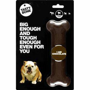 TastyBone Large Chocolate Hond Kauwspeelgoed Vegan Kluif Nylabone Dierensnacks